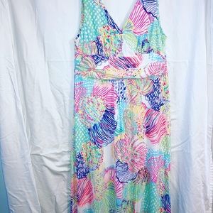 Lilly Pulitzer Sloane Maxi Dress XL hemmed